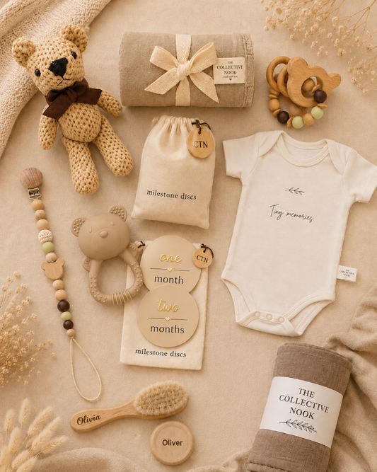 Personalised Bear Baby Gift Box - Signature